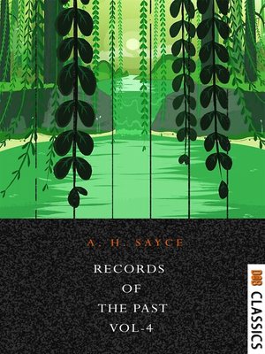 cover image of Records of the Past, 2nd Series, Volume IV